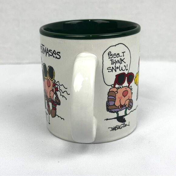 Vintage May All Your Christmases Be Bright Mug by Dabagian 1987 Potpourri Press - Picture 3 of 6